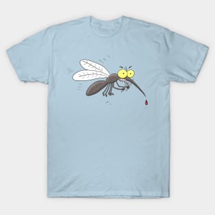 Funny mosquito insect cartoon illustration T-Shirt